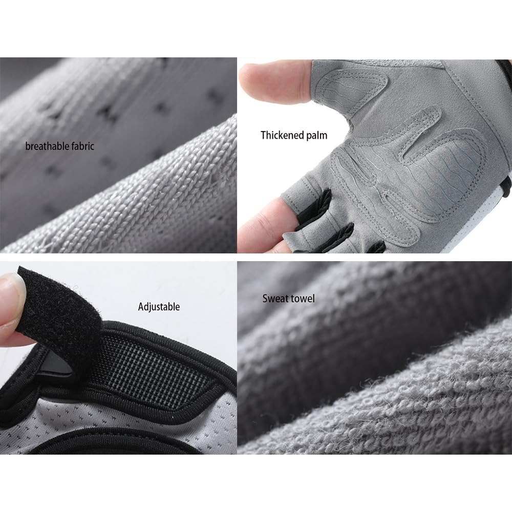 Crossfit Gym - Fingerless Workout Gloves for Women Lightweight