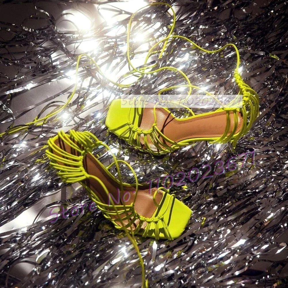Chic Corded Lace-up Caged Sand - Crossfit Lady review and price